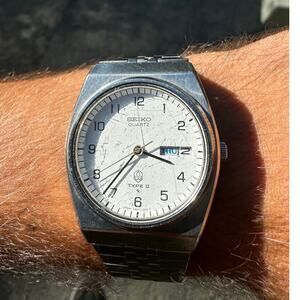 Vintage 1970s Seiko type ii 0903-6000 Quartz Watch